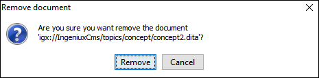 Remove Document Dialog