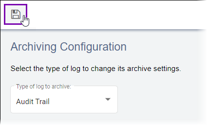 Archiving Configuration Settings