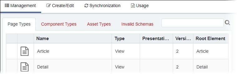 Non-selected Administration Tabs (A1)
