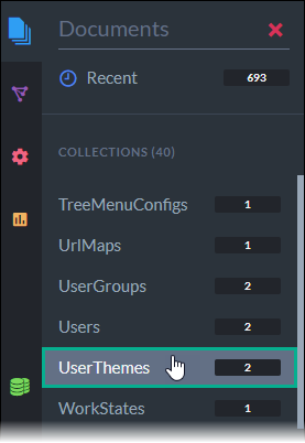 UserThemes in Documents Menu