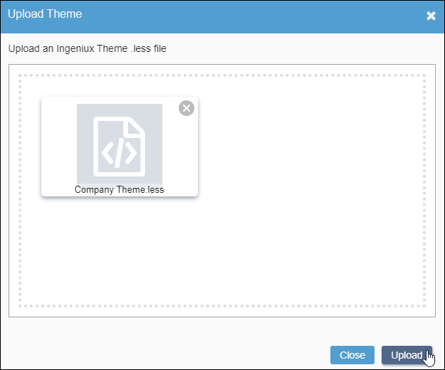 Upload Color Theme to Themes