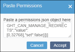 Paste Permissions to Group