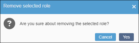Remove Selected Role