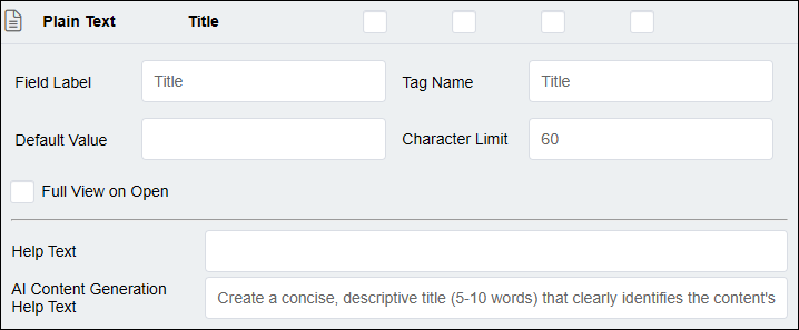 AI Content Generation Help Text