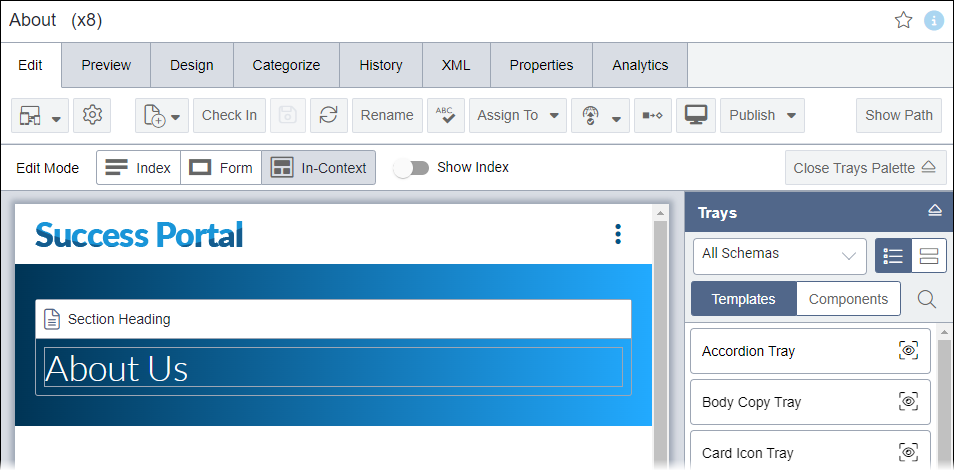 CMS 10.6 In-Context Edit Mode in Edit Tab