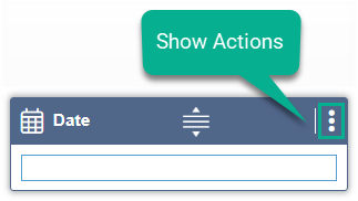 Show Actions Icon