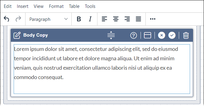 Edit XHTML Editor Field In-Line