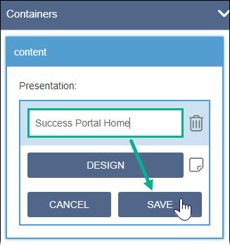 Rename and Save Page Builder Presentation
