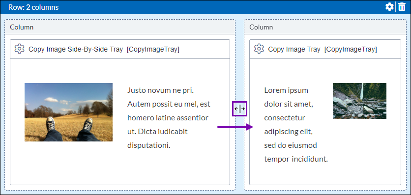 Resize Columns in Row Layout