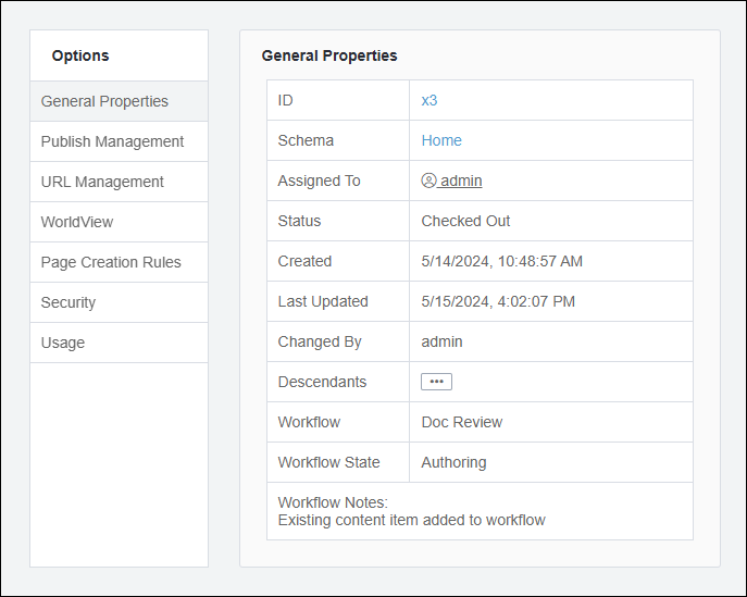 General Properties