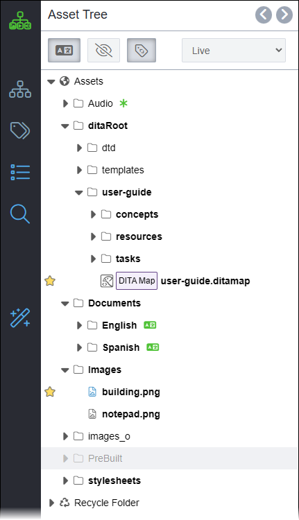 Assets Tree