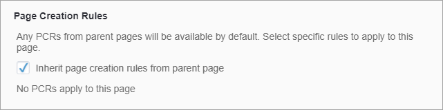 Page PCR Configuration