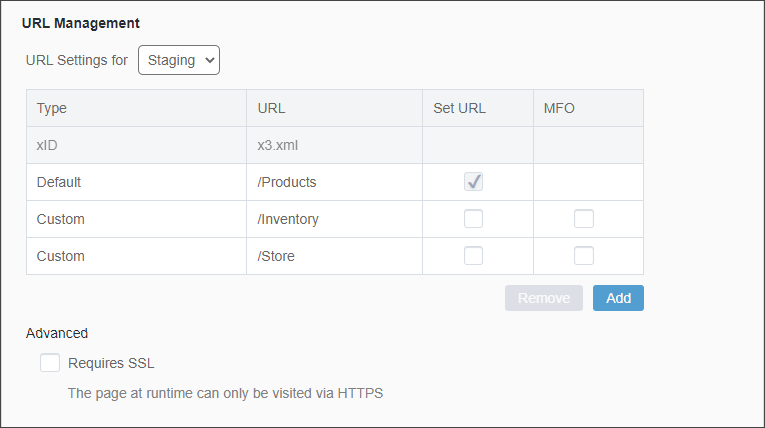 URL Management