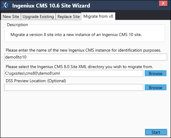 Migrate from CMS 8.x to CMS 10.5–10.6
