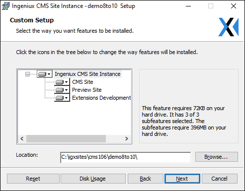 CMS 10.5–10.6 Custom Setup