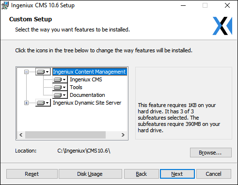 CMS 10.5–10.6 Custom Setup