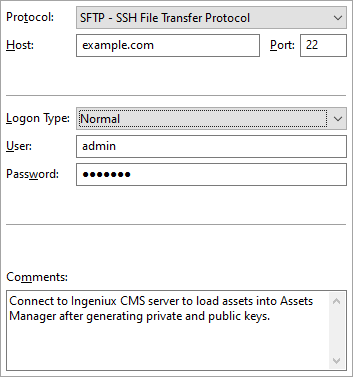 Basic SFTP Configuration