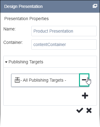 Remove All Publishing Targets Option